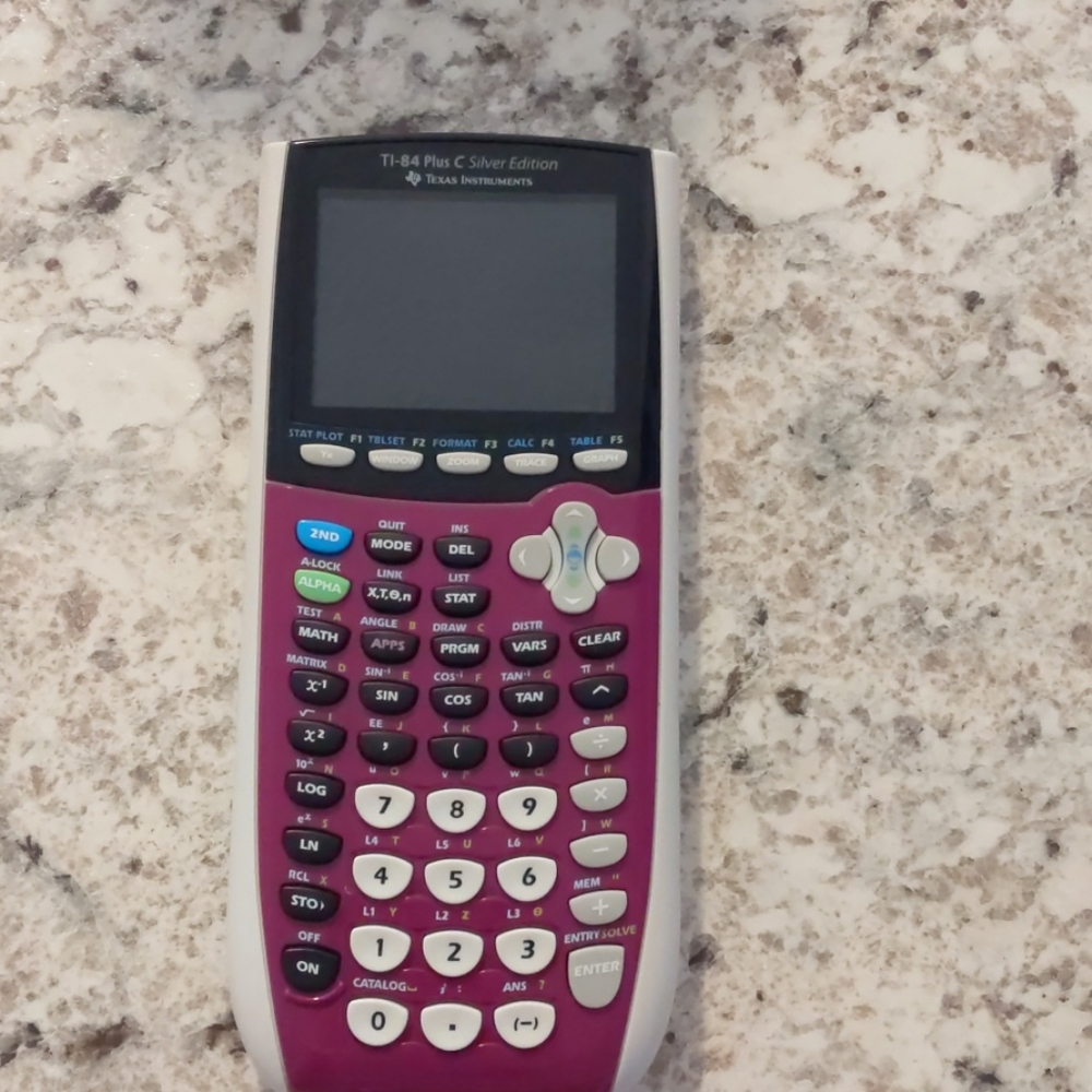TI-84 Plus C Silver Edition Graphing Calculator